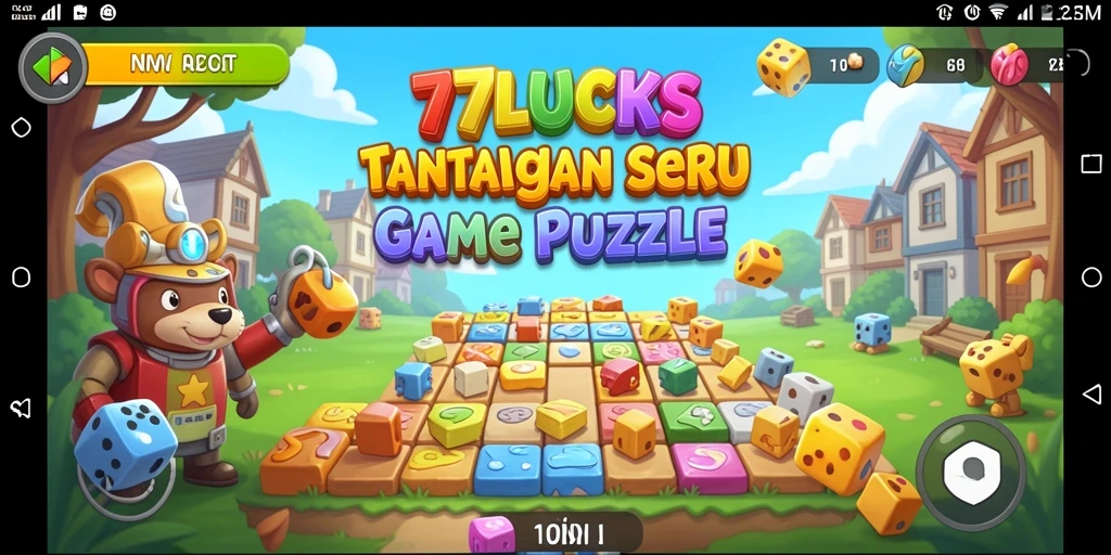 Tangkapan layar gameplay <strong>77LUCKS</strong> menampilkan tantangan puzzle yang menarik.