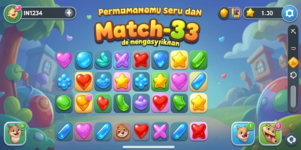 Tampilan menarik dari gameplay <strong>IN1234</strong> yang menyenangkan.