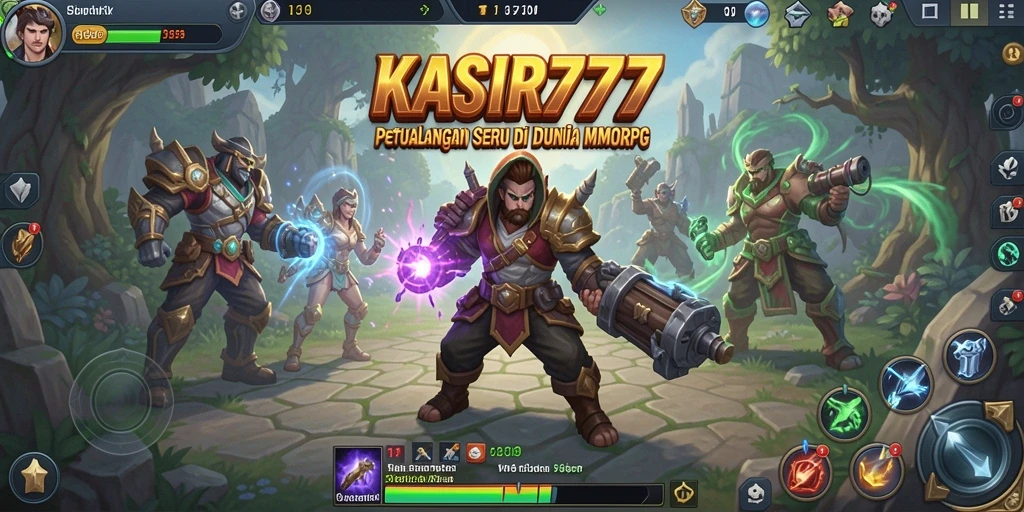 Gameplay seru dan menantang di KASIR777, dunia MMORPG.