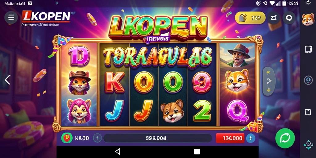 Menampilkan gameplay seru dari LKOPEN dengan tema Slot yang menarik.
