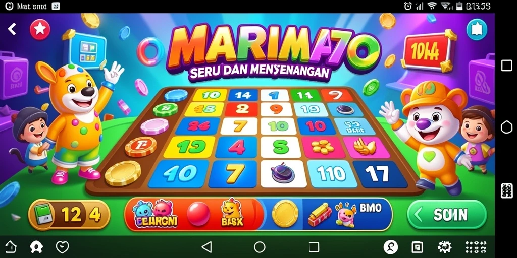 Tampilan gameplay seru di MARIMA77 saat bermain Bingo.