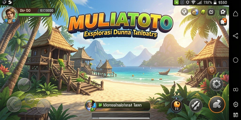 Screenshot gameplay MULIATOTO menampilkan petualangan Open World yang mendebarkan.
