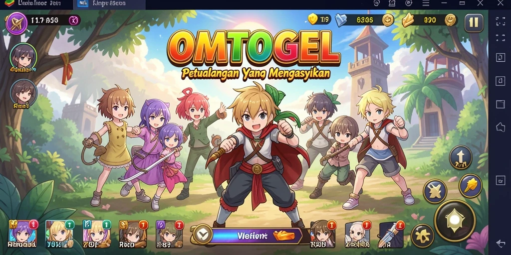 Screenshot gameplay OMTOGEL dengan karakter Anime yang menawan.