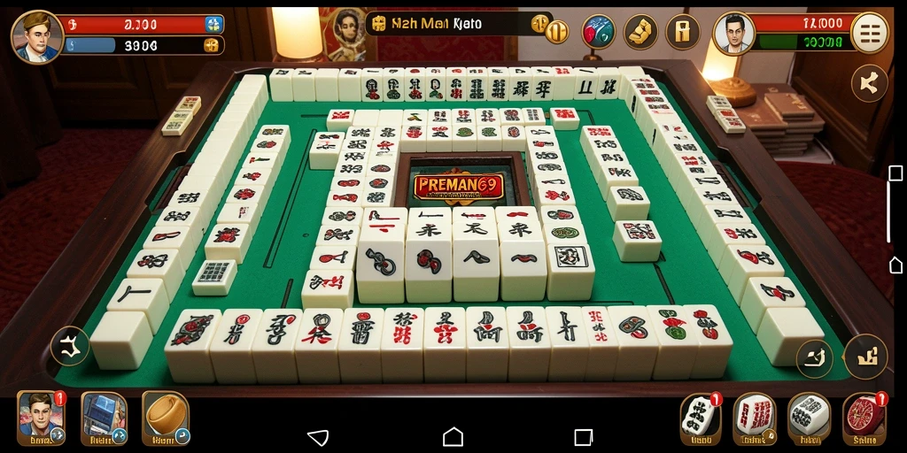 Gameplay mendebarkan dari PREMAN69 dengan grafis Mahjong yang menawan.