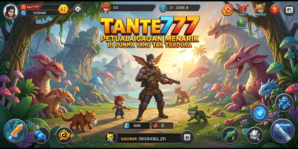 Tampilan gameplay menakjubkan dari TANTE777 yang memikat.