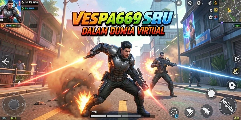 Gameplay seru VESPA69 dengan pertarungan yang mendebarkan.